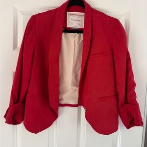 Cartonnier by Anthropologie Bold Red Women's Blazer - Size 4